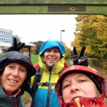 Das Dreiergespann Anja, Claudia und Carina erfolgreich am Endpunkt des Hochrhöners angelangt!