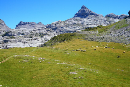 Auf geht es ins Skigebiet Arette. Das Dorf ist das Ziel der 12. Etappe des Pyrenäen Wanderwegs GR 10