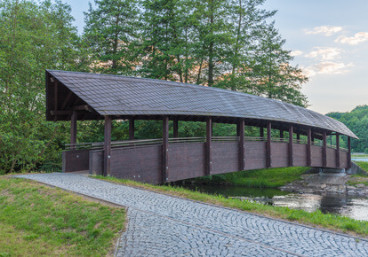 Etappe 14 Kammweg - Holzbrücke über die Weiße Elster