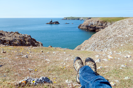 Etappe 11 Pembrokeshire Coast Path Whitesands Bay Aber Draw