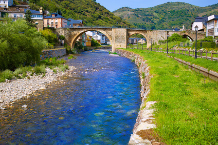 Wanderung durch Weinberge auf dem Weg nach Villafranca del Bierzo. Wieder viel Abwechslung auf der Jakobsweg Etappen Karte.