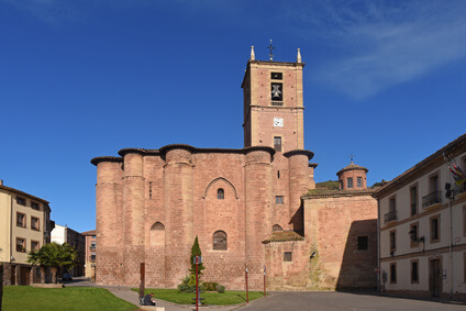 Das Kloster in Najera auf dem Jakobsweg Spanien. Eine der sehenswerten Etappen des Pilgerwegs.