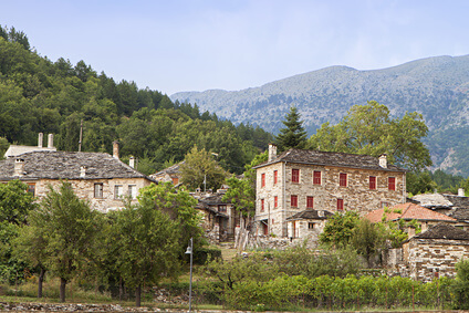 Papigo, Ziel der ersten Etappe des Zagoria Trek in Griechenland.