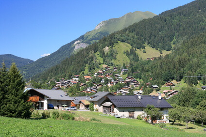 Kurzer Stopp in Contamines auf der 2. Etappe der Tour du Mont Blanc