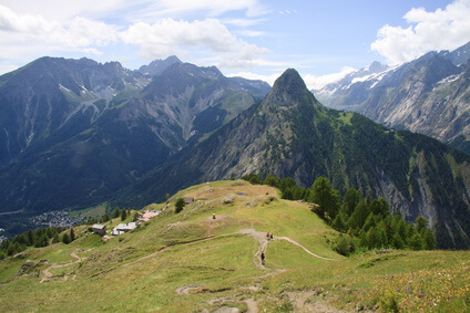 Das Rifugio Bertone - das Ziel der 5. Etappe der Tour du Mont Blanc