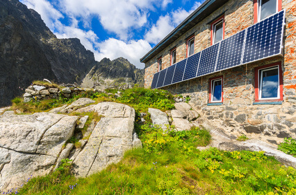 Das Ziel der ersten Etappe der Tatra-Überschreitung, die Teryho-Hütte