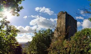 Der Eifelsteig Etappe 14 bis Kordel, vorbei an der Burg Ramstein.