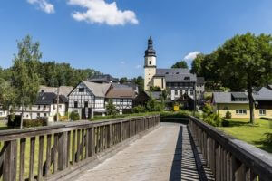 Etappe 17 Kammweg - die Stadt Sparnberg auf der letzten Etappe