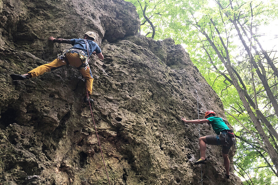 Klettern im Frankenjura