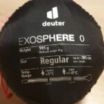 Deuter Exosphere 0° Regular mit Herstellerangaben