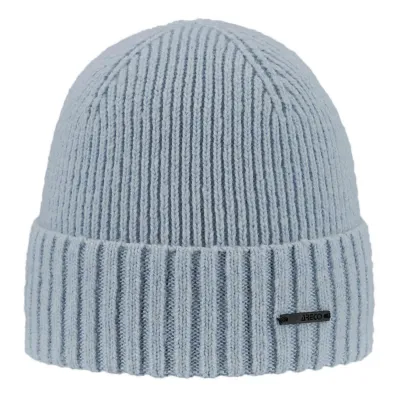 Merino Beanie blau