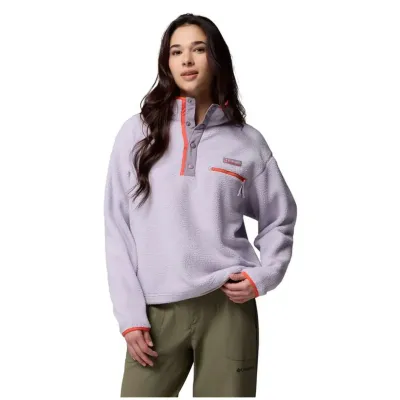 Helvetia™ Cropped Half Snap Woman lila