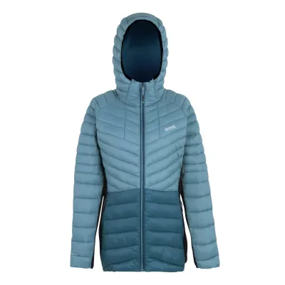 Womens Hooded Leedre Hybrid blau