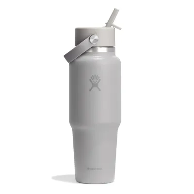 32 oz Wide Flex Straw Travel beige