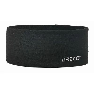 Stirnband Merino schwarz