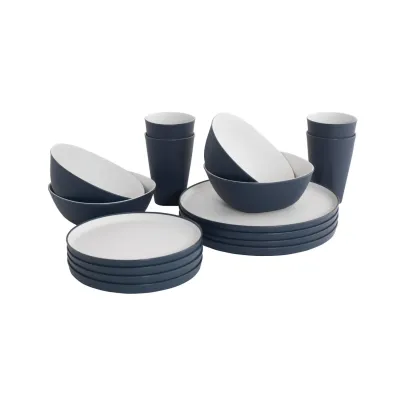 Gala 4 Person Dinner Set blau