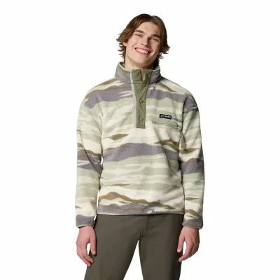 Helvetia™ II Printed Half Snap Fleece grün
