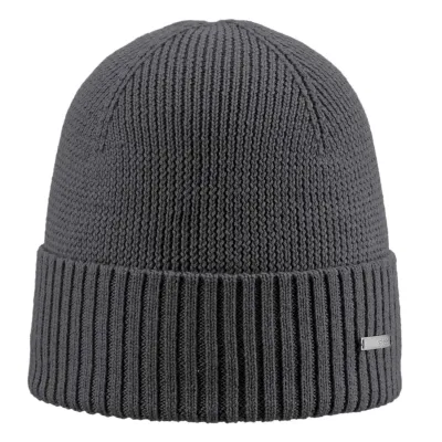 Merino Beanie grau